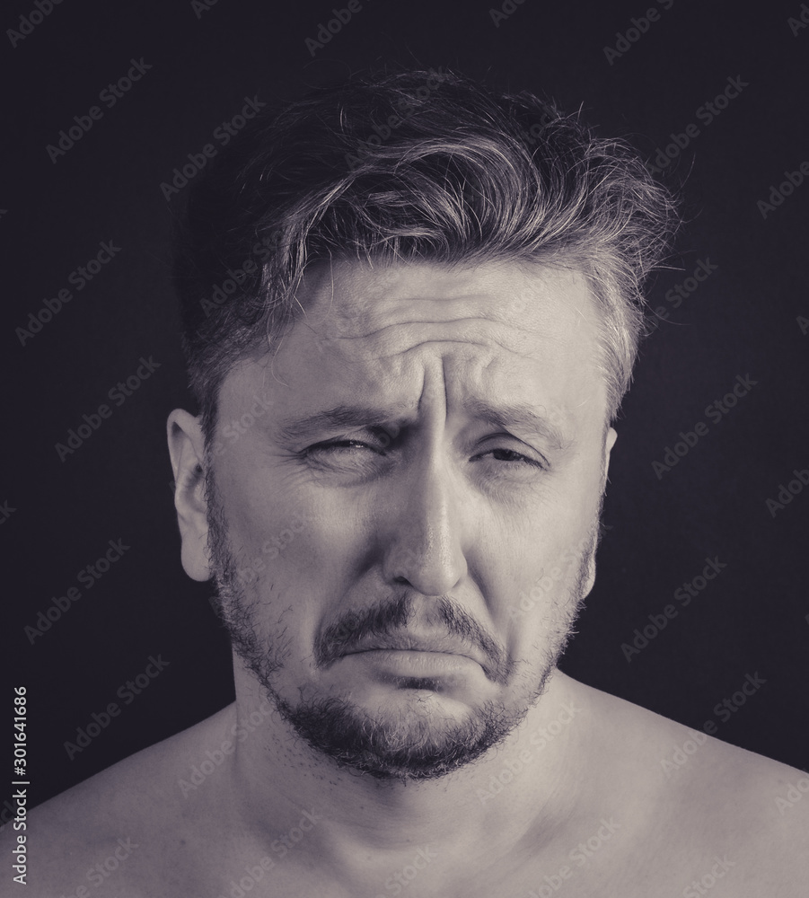 Face emotions of a man Face emotions of a man
