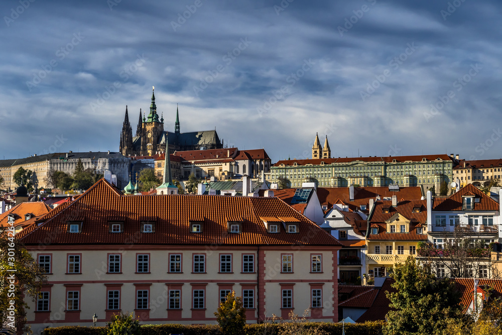 Saint Vitus Cathedral And Hradcany Castle In Prague In The Czech Republic