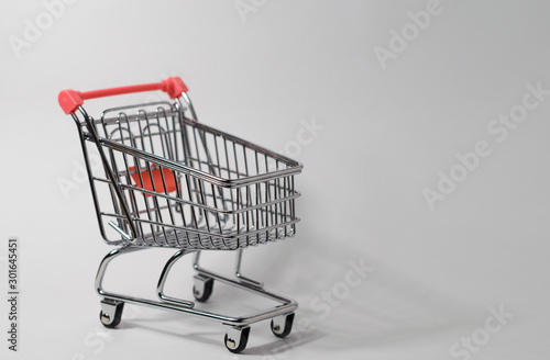 cart on a white background