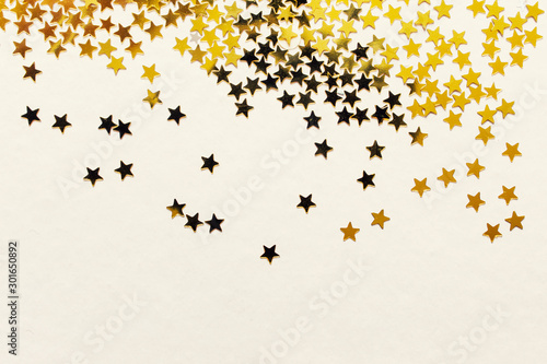 Backgound with golden stars