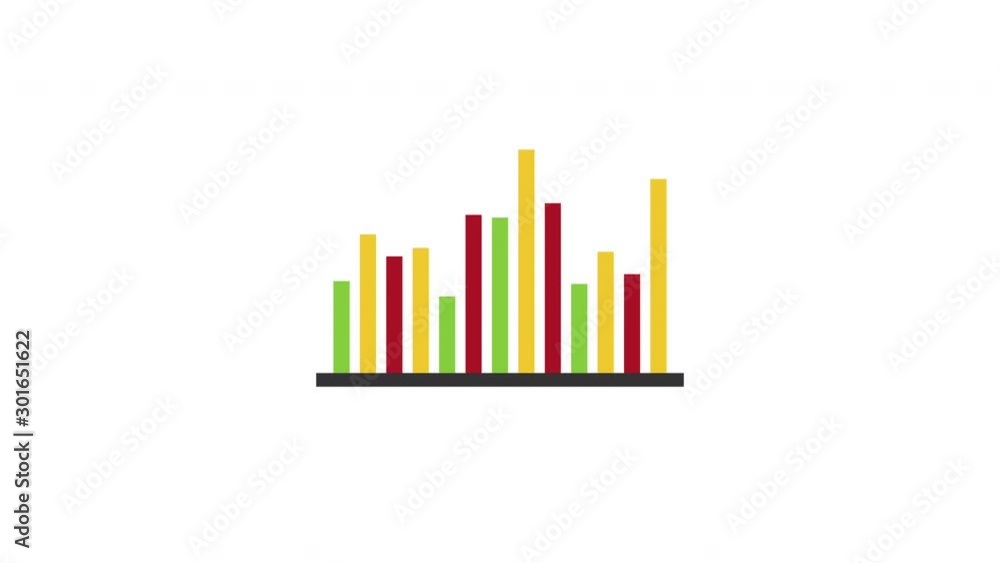 statistics bars graphic information video statistics bars graphic information video