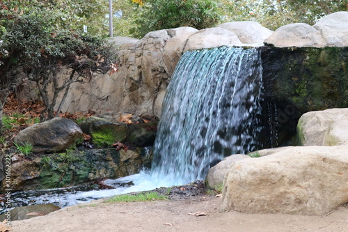 Los Angeles, detail view of Kenneth Hahn State Recreation Area. Is a State Park unit of California in the Baldwin Hills Mountains of Los Angeles photo