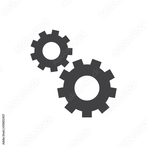  Gear Icon vector flat design