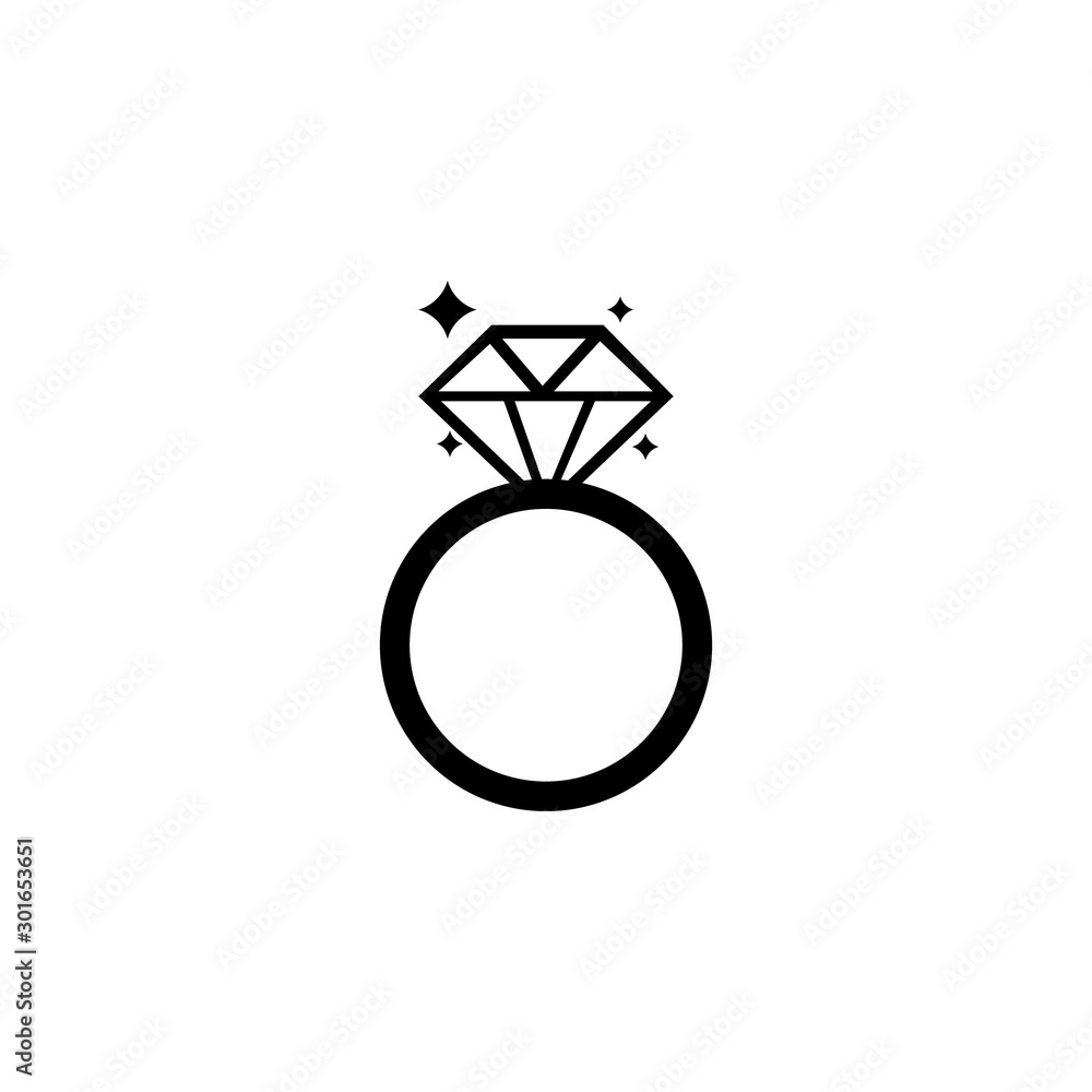 illustration of wedding ring icon logo illustration of wedding ring icon logo