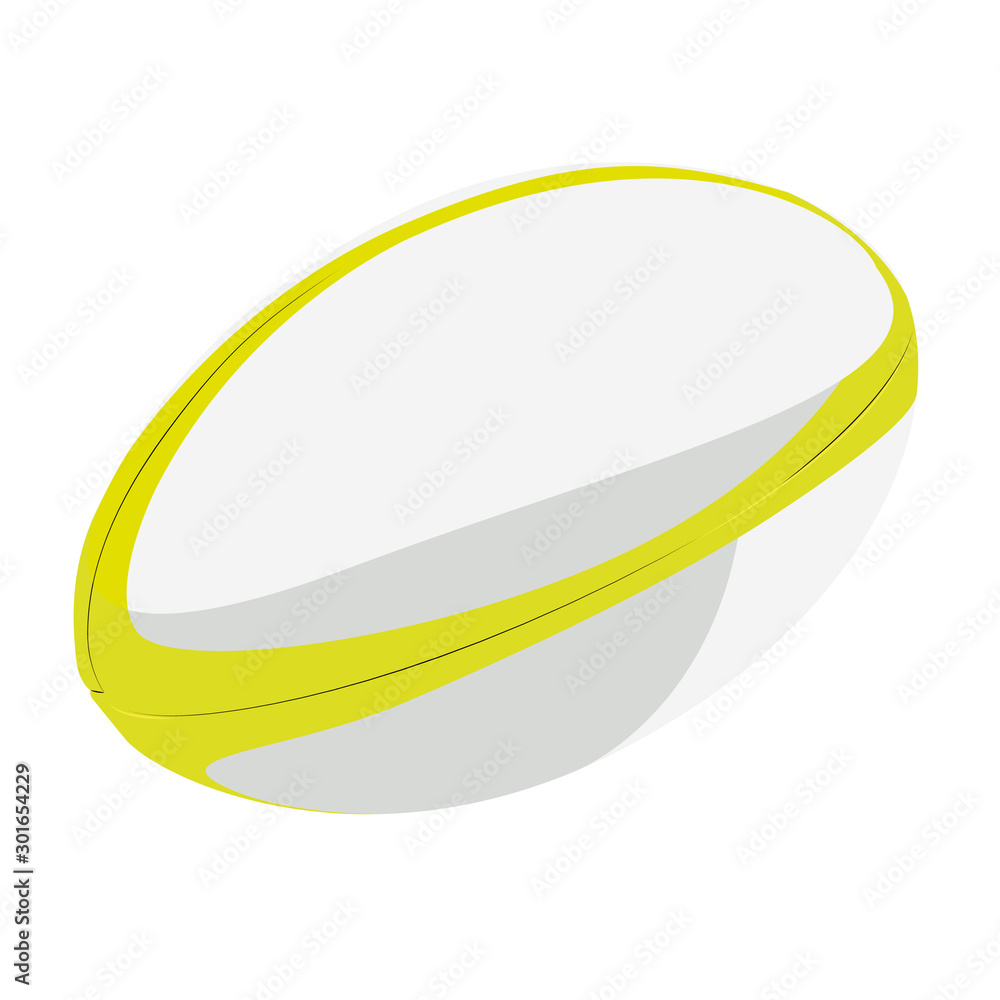 rugby ball yelow realistic vector illustration isolated rugby ball yelow realistic vector illustration isolated