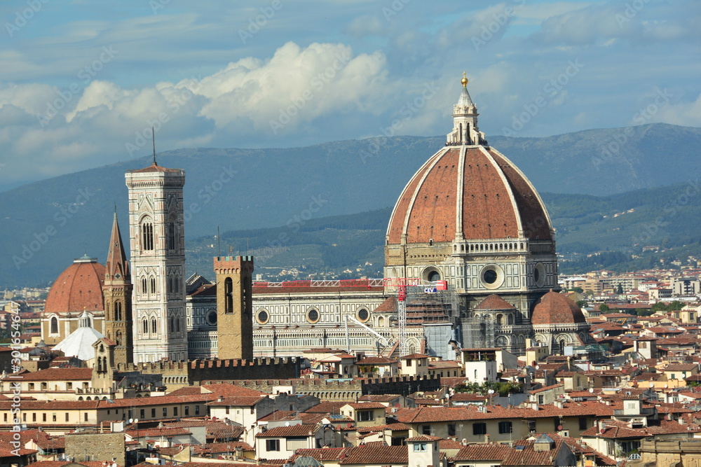 The Duomo in the Florentine skyline 