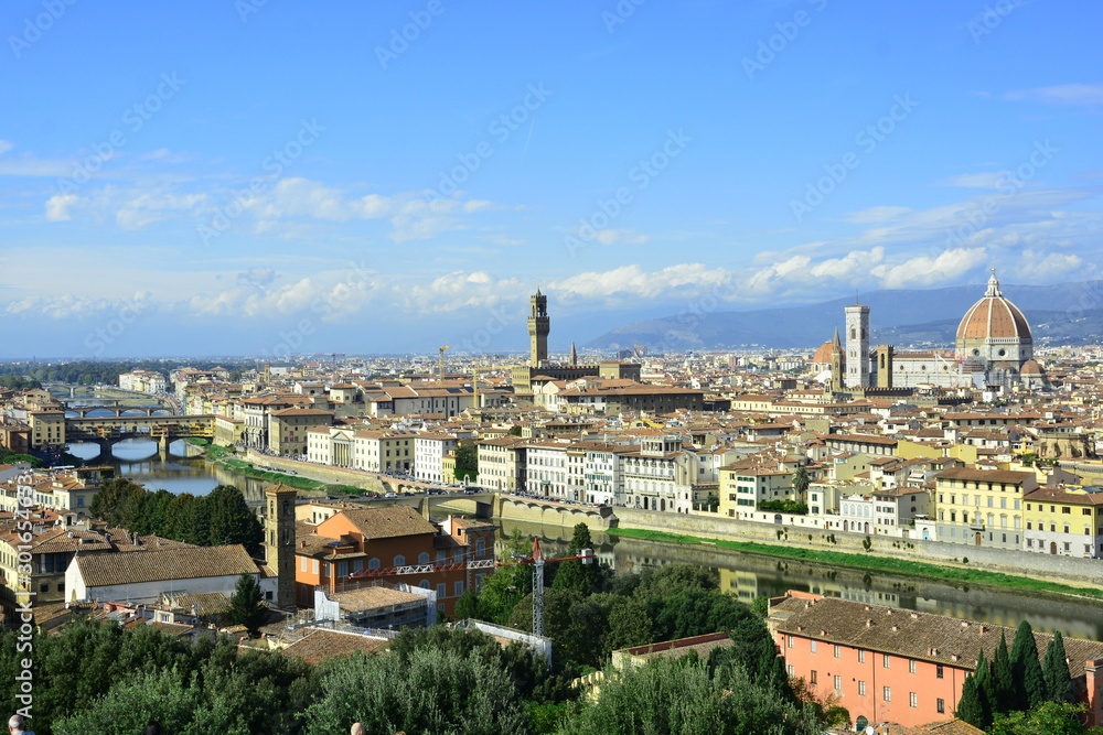 The skyline of Florence Italy.