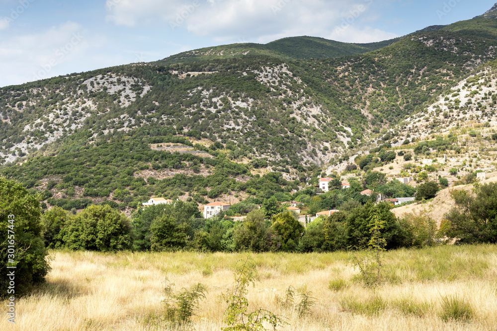 The panoramic view of the mountains The panoramic view of the mountains