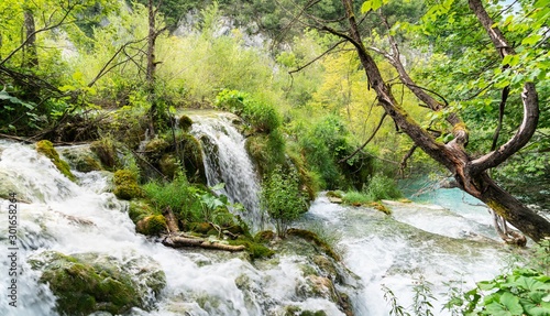 Beautiful waterfalls in Plitvice National Park  Croatia