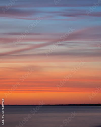 sunset over the sea © Ajai