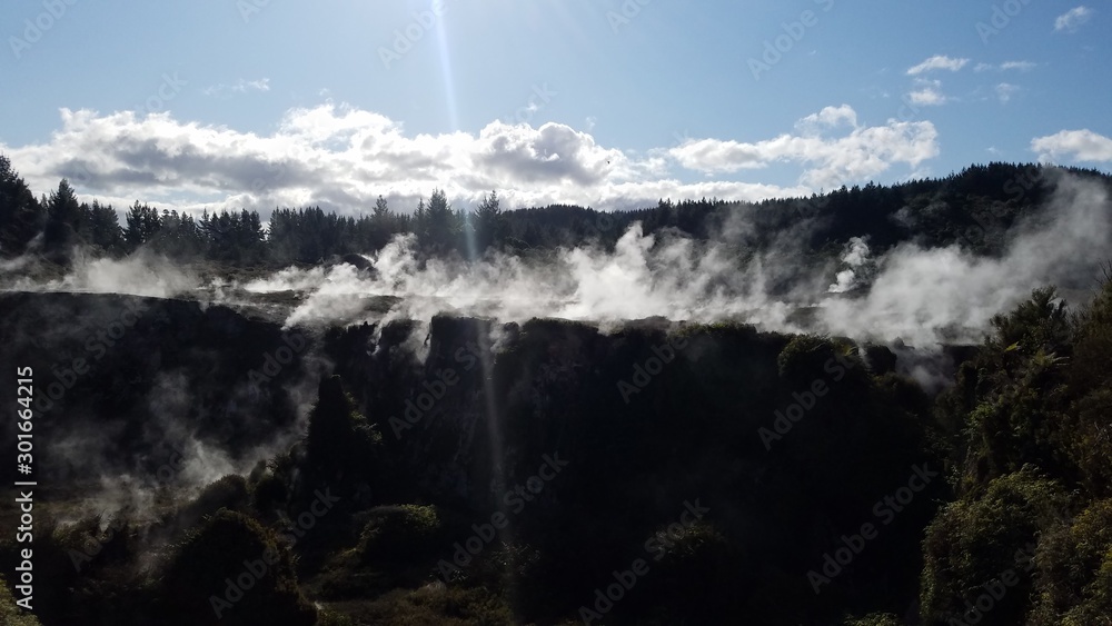 volcanic steam vent