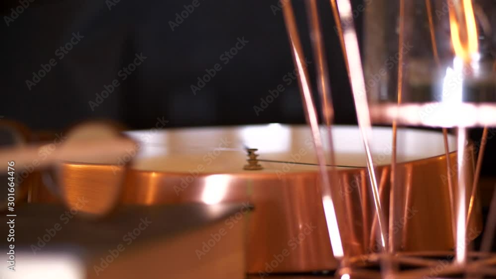 Time ticking in Copper Clockwork, abstract concept of time Time ticking in Copper Clockwork, abstract concept of time