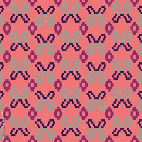 Ethnic Geometric Graphic Pattern Design Decoration Abstract Vector Background