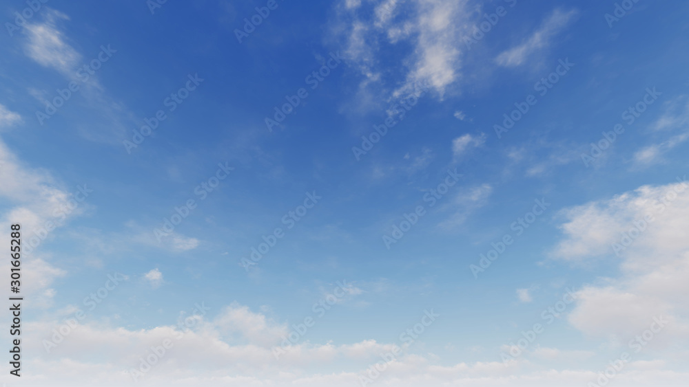 Cloudy blue sky abstract background, blue sky background with tiny clouds - obrazy, fototapety, plakaty 