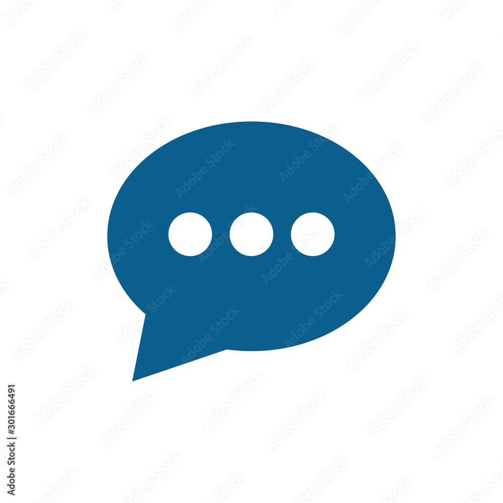 Chat icon vector isolated symbol illustration EPS 10 Chat icon vector isolated symbol illustration EPS 10