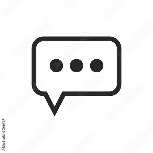 Chat icon vector isolated symbol illustration EPS 10