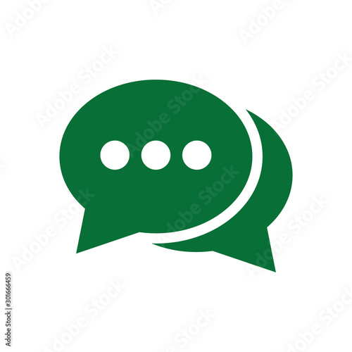 Chat icon vector isolated symbol illustration EPS 10