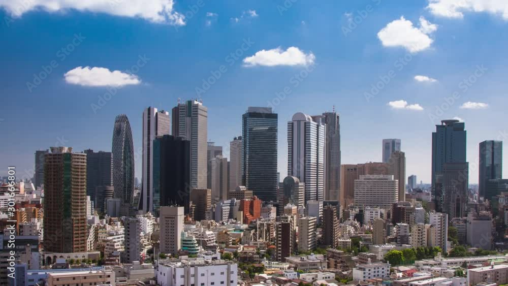 Time Lapse of the incredible skyline of Shinjuku in Tokyo Japan Time Lapse of the incredible skyline of Shinjuku in Tokyo Japan