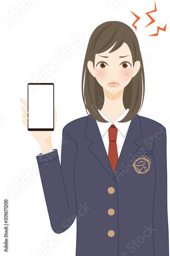 炎上 Snsトラブル 問題 被害 怒る女子高生 スマートフォン Stock イラスト Adobe Stock 炎上 Snsトラブル 問題 被害 怒る女子高生 スマートフォン Stock イラスト Adobe Stock