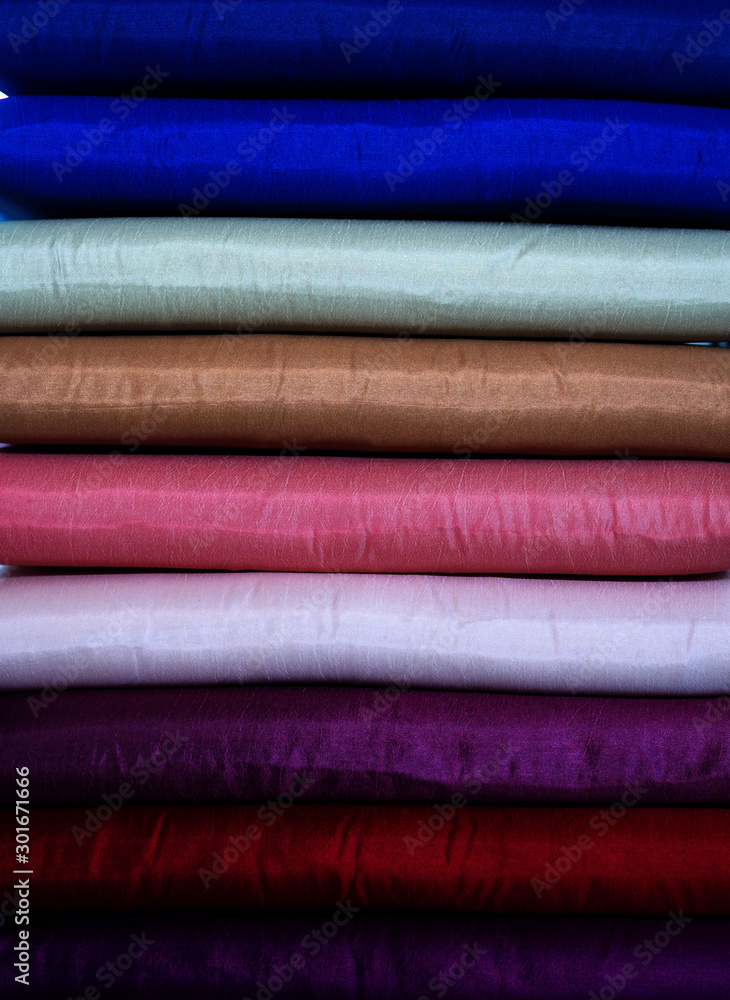 fabric silk stack background. fabric silk stack background.
