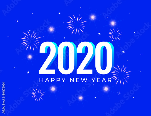 Happy New Year 2020 background