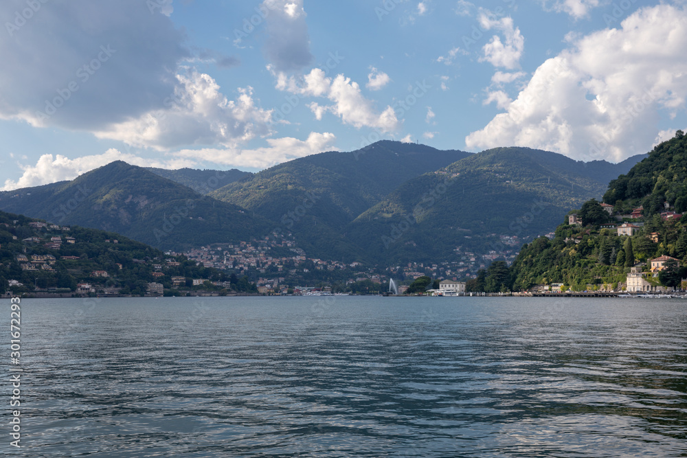 Panoramic view of Lake Como (Lago di Como)