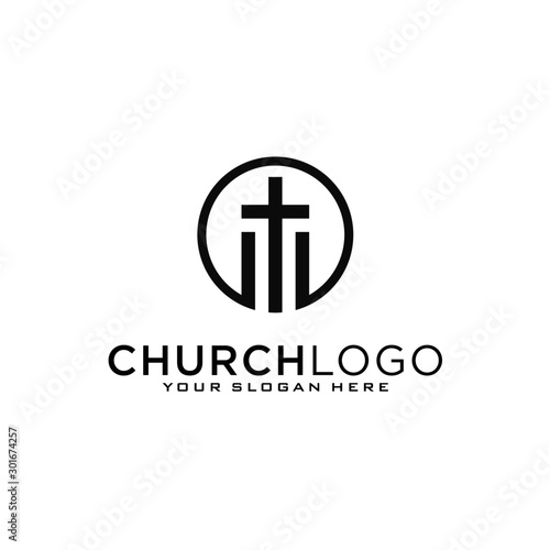 Church vector logo symbol graphic abstract template