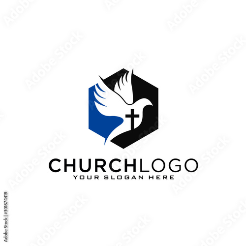 Church vector logo symbol graphic abstract template
