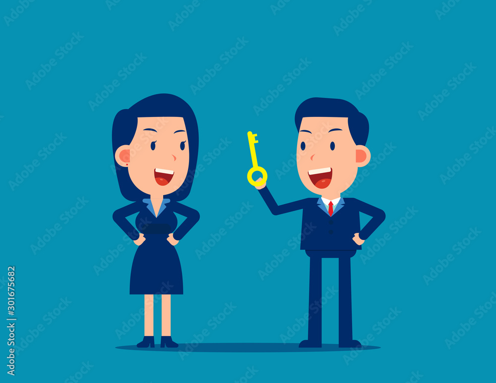 Leaders talking guidance for employee. Instruction concept. Cute business cartoon vector design. Leaders talking guidance for employee. Instruction concept. Cute business cartoon vector design.