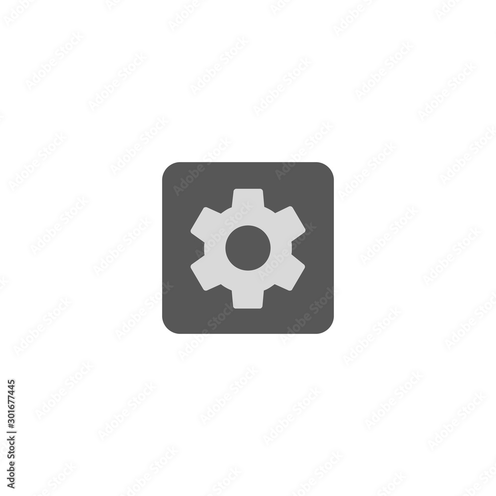 gear icon vector, flat design best vector icon logo design gear icon vector, flat design best vector icon logo design
