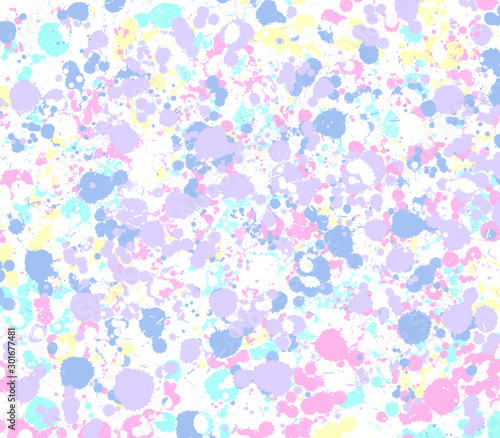 pastel sweet  colorful water color brush background with pink purple blue yellow