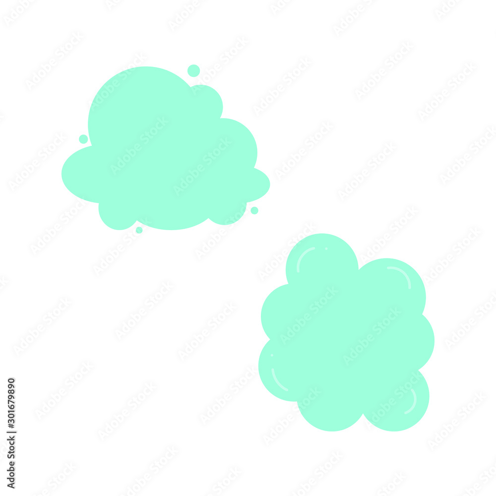 Set of vector icons with blue dialog boxes Set of vector icons with blue dialog boxes