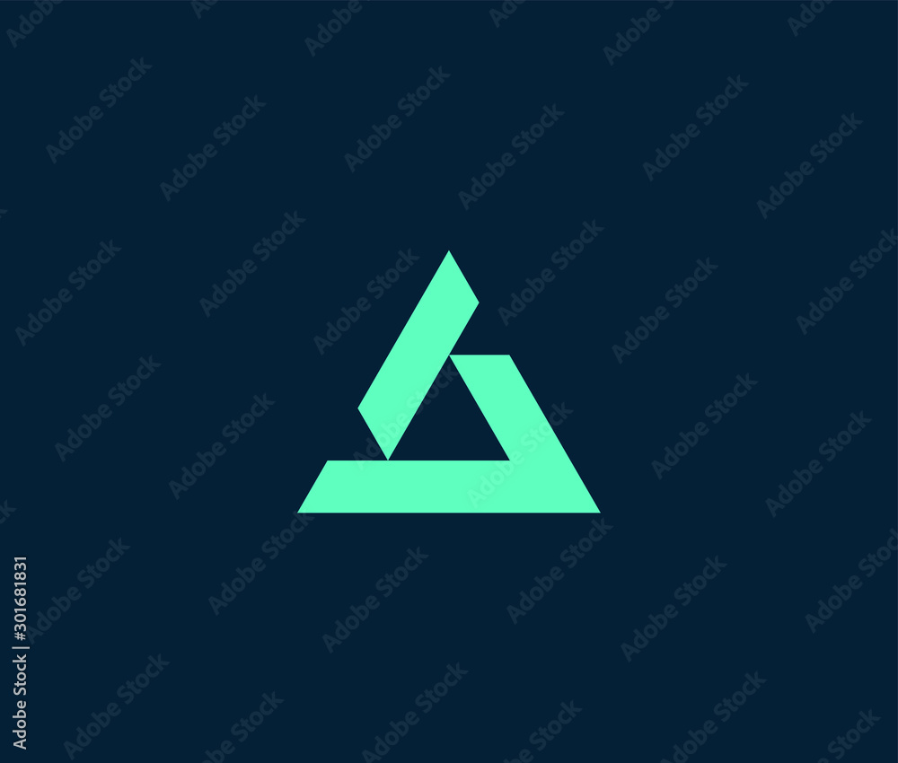 Triangle technology multimedia Logo icon vector template Triangle technology multimedia Logo icon vector template