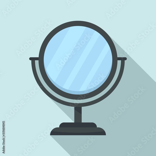 Cosmetic mirror icon. Flat illustration of cosmetic mirror vector icon for web design