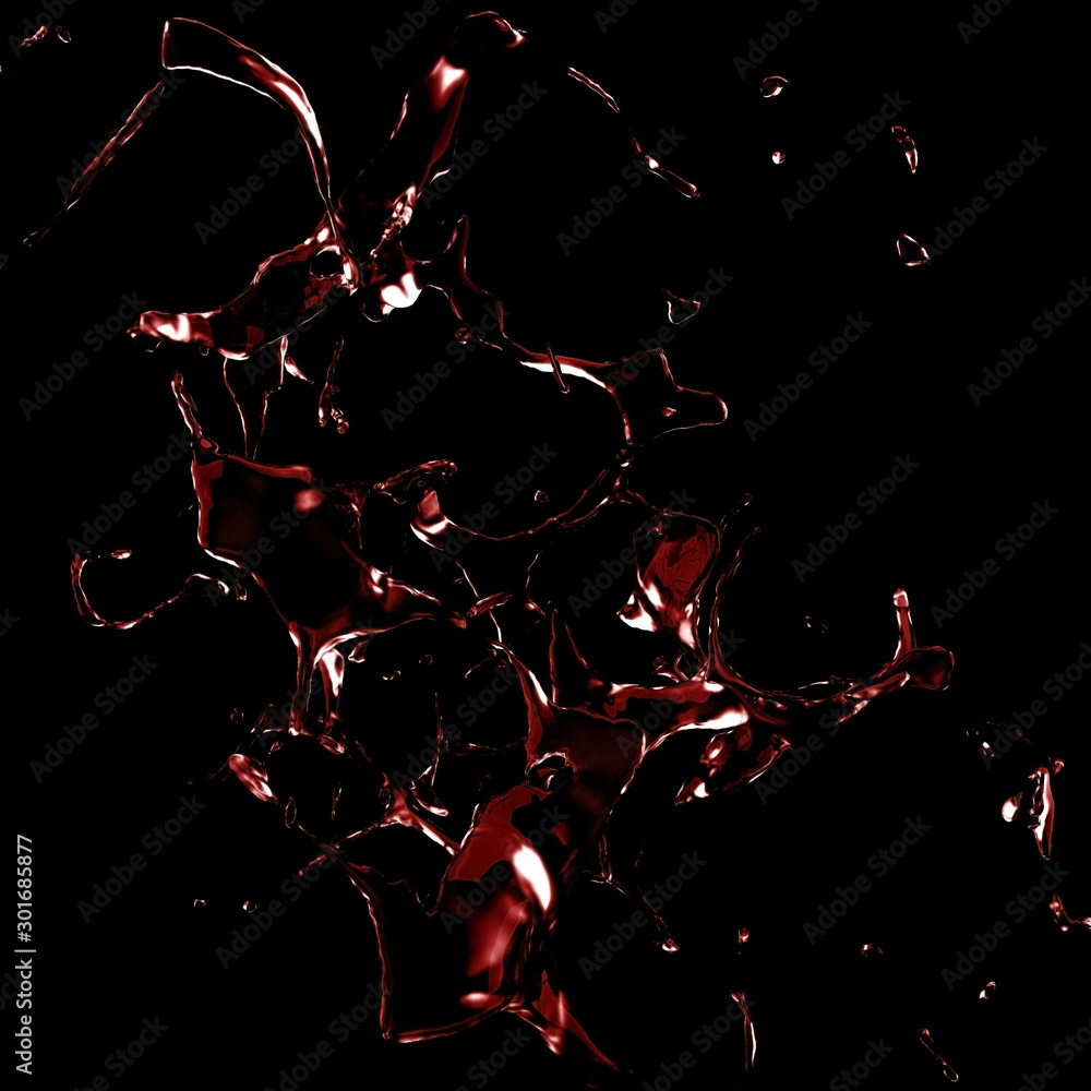 Splash fluid. 3d illustration, 3d rendering. Splash fluid. 3d illustration, 3d rendering.