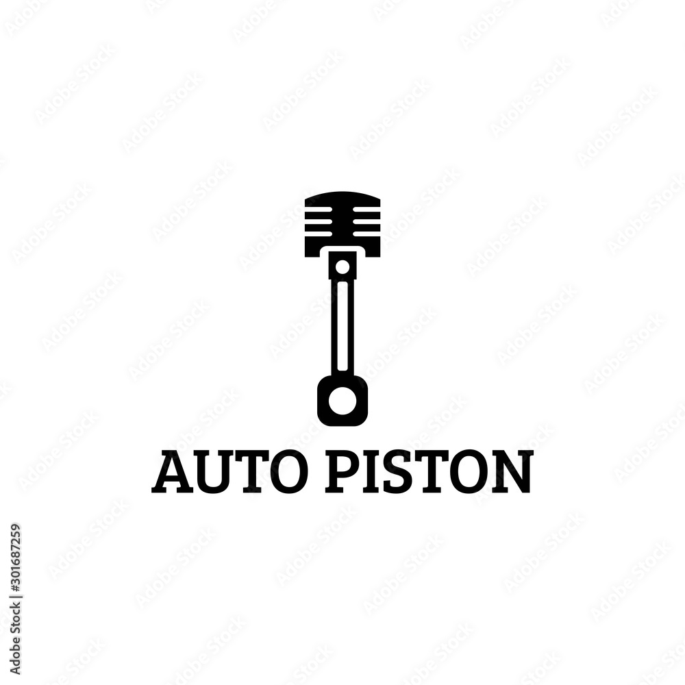 piston automotive logo vector illustration piston automotive logo vector illustration