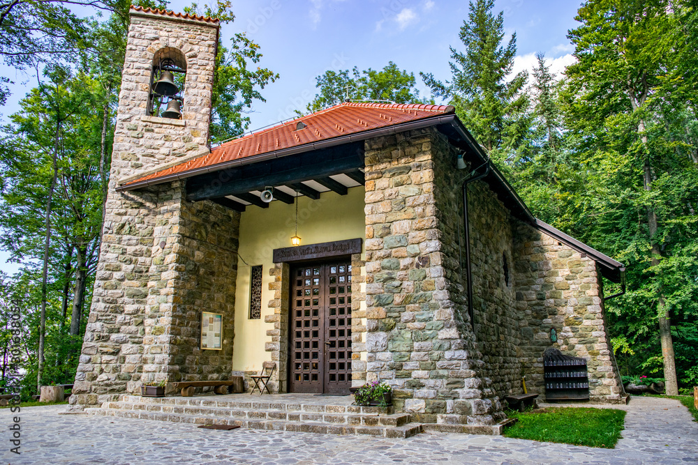 Small Church in the Forest: Chapel of Our Lady of Sljeme, Queen of Croats (Sljeme Chapel) - Highest Parish Church in Croatia - Medvenica Mountain, Zagreb, Croatia 