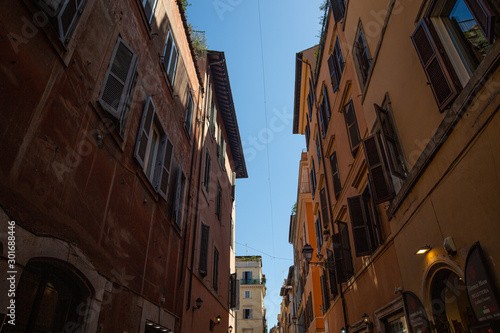 Old buildings on the streest of Rome © rninov