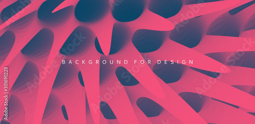 3d abstract background with prickly thorns. Cover design template. Futuristic technology style. Can be used for advertising, marketing, presentation.