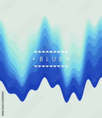 Aurora Borealis. Abstract wavy background with modern gradient colors. Trendy liquid design. Vector illustration for banners, flyers and presentation.