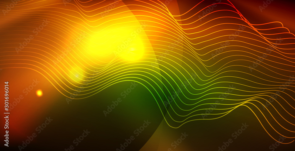 Shiny neon space background Shiny neon space background