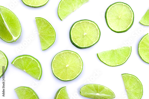 slices of lime and lime