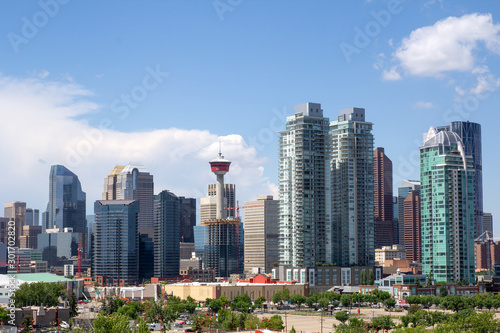 Kanada, Calgary, Skyline vom Enmax Park