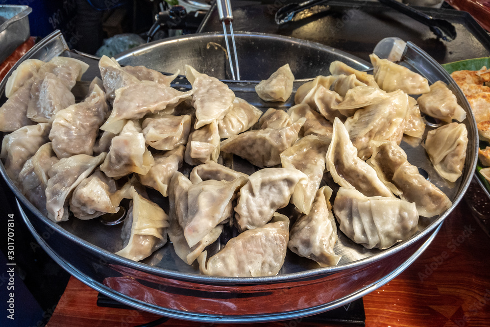 Steamed dumpling in a pot Steamed dumpling in a pot