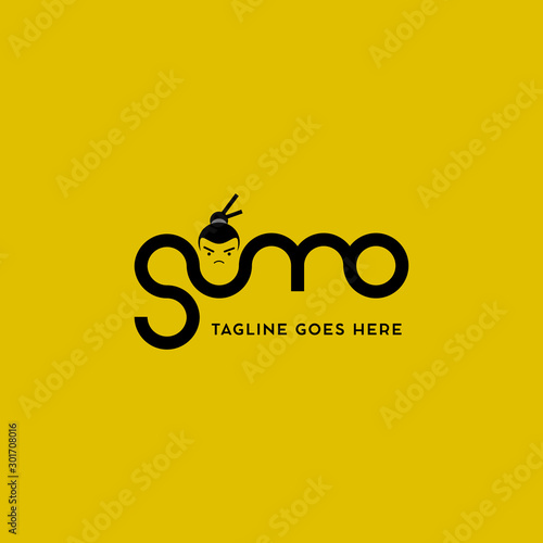 Design logo sumo letter