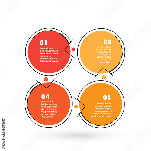 Abstract infographics template. Vector illustration