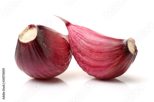 Wallpaper Mural Fresh young garlic isolated on white background Torontodigital.ca