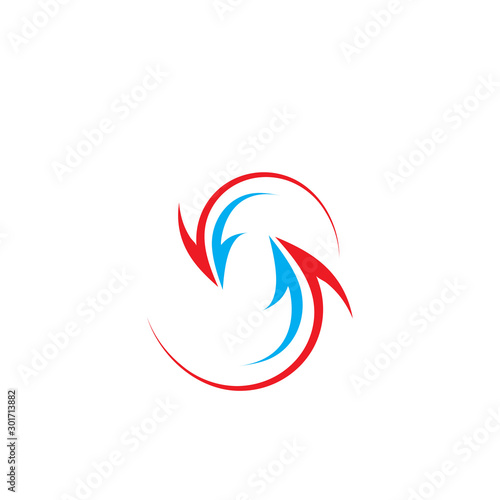 Arrows vector illustration icon Logo Template design © Sunar