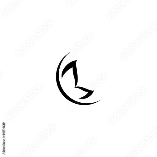 Butterfly conceptual simple Logo  design template Vector illustration © Sunar