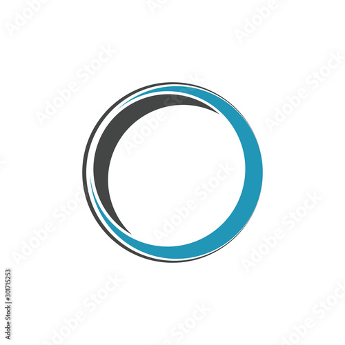 circle logo and symbols TEMPLATE Vector ILLUSTRATION
